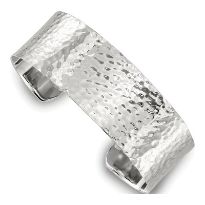 Sterling Silver Hammered Cuff Bracelet