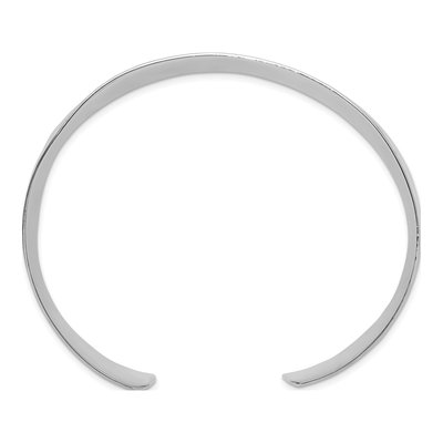 Sterling Silver Hammered Cuff Bracelet – view 2