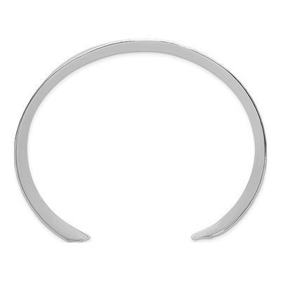 Sterling Silver Hammered Cuff Bracelet – view 2