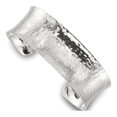 Sterling Silver Hammered Cuff Bracelet