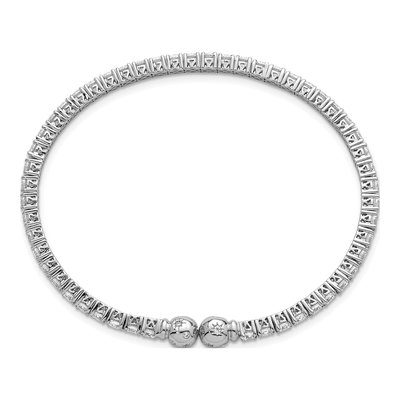 Sterling Silver CZ Star Cuff Bracelet – view 3