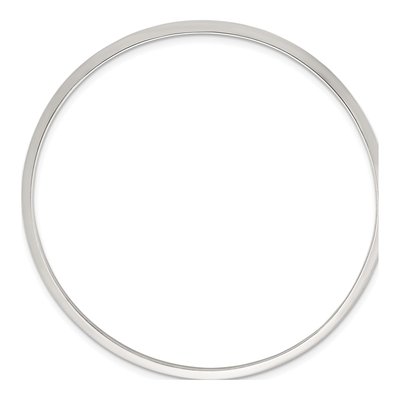 Sterling Silver Knife Edge Bangle Bracelet – view 3