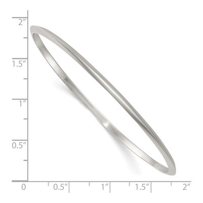 Sterling Silver Knife Edge Bangle Bracelet – view 4