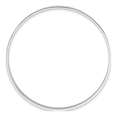Sterling Silver Flat Slip-On Bangle Bracelet – view 3