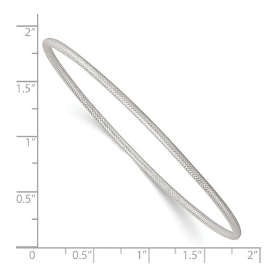 Sterling Silver Slip-On Bangle Bracelet – view 4