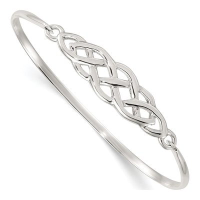 Sterling Silver Celtic Knot Bangle Bracelet