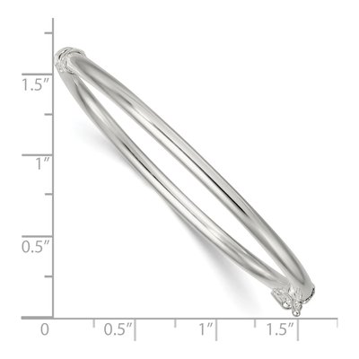 Sterling Silver Baby Bangle Bracelet – view 4