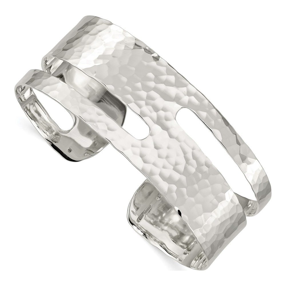 Sterling Silver Hammered Cuff Bracelet