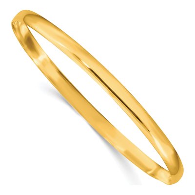 Gold-Plated Sterling Silver Slip-On Bangle Bracelet