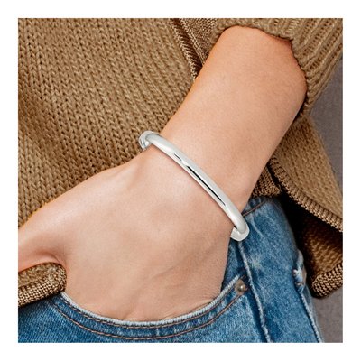 Sterling Silver Slip-On Bangle Bracelet – view 5