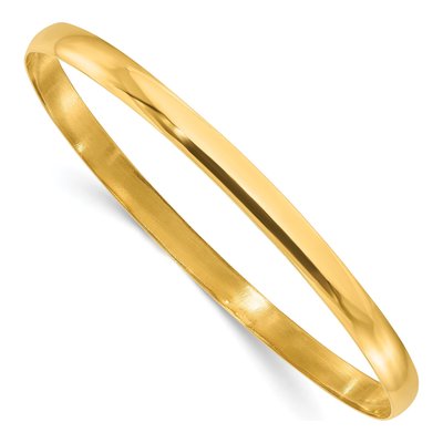 Gold-Plated Sterling Silver Slip-On Bangle Bracelet