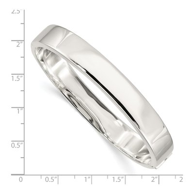 Sterling Silver Hinged Bangle Bracelet – view 3