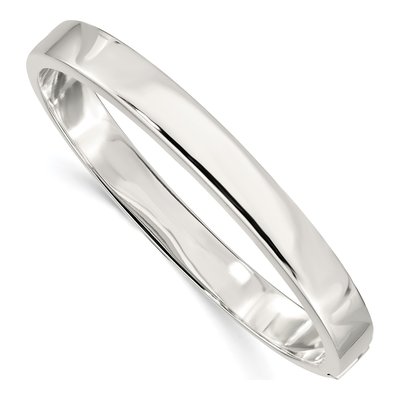 Sterling Silver Hinged Bangle Bracelet