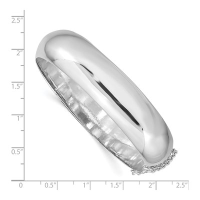 Sterling Silver Hinged Bangle Bracelet – view 4