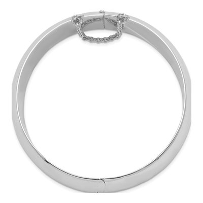 Sterling Silver Hinged Bangle Bracelet – view 3