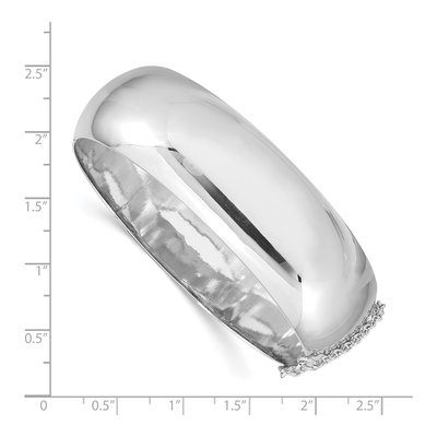 Sterling Silver Hinged Bangle Bracelet – view 4