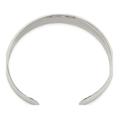 Sterling Silver Hammered Cuff Bracelet – view 3