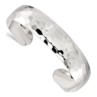 Sterling Silver Hammered Cuff Bracelet