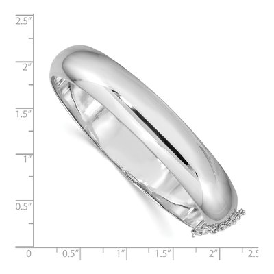 Sterling Silver Hinged Bangle Bracelet – view 4