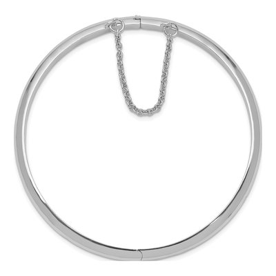 Sterling Silver Hinged Bangle Bracelet – view 3
