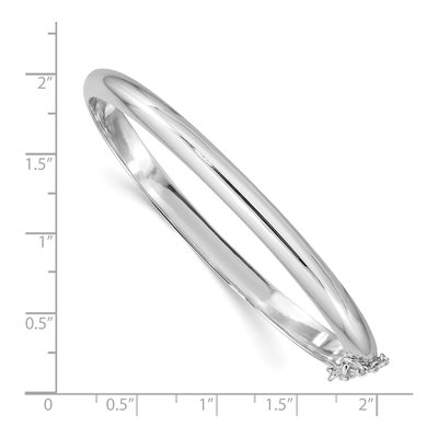 Sterling Silver Hinged Bangle Bracelet – view 4