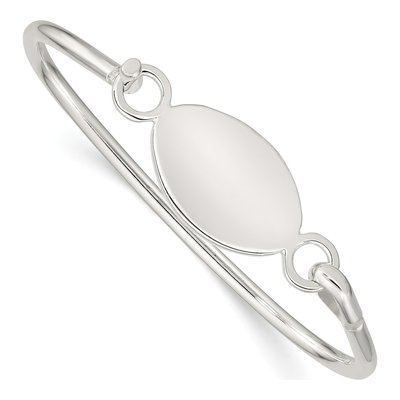 Sterling Silver Plate Bangle Bracelet