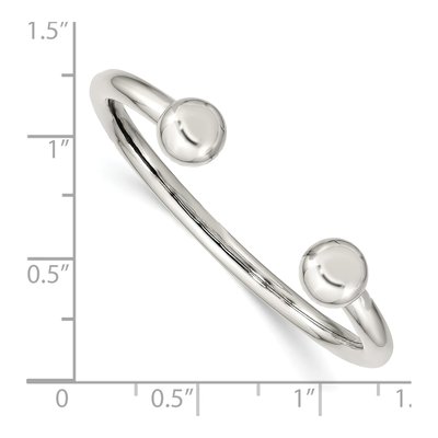 Sterling Silver Baby Cuff Bangle Bracelet – view 4