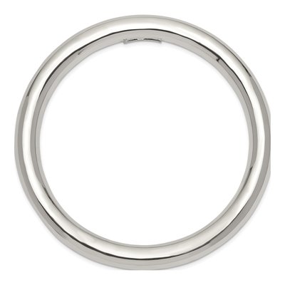 Sterling Silver Slip-On Tube Bangle Bracelet – view 3