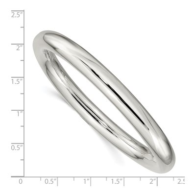 Sterling Silver Slip-On Tube Bangle Bracelet – view 4