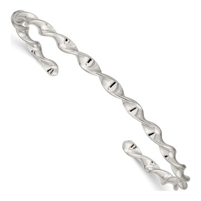 Sterling Silver Twist Cuff Bracelet