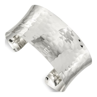 Sterling Silver Hammered Cuff Bracelet