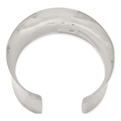 Sterling Silver Hammered Cuff Bracelet – view 3