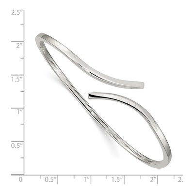 Sterling Silver Flexible Cuff Bracelet – view 4