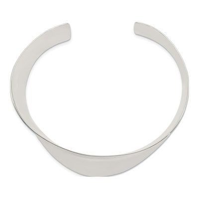 Sterling Silver Wave Cuff Bracelet – view 3