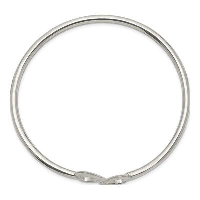 Sterling Silver Heart Cuff Bracelet – view 3