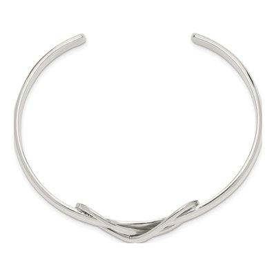 Sterling Silver Infinity Cuff Bracelet – view 3