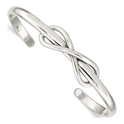 Sterling Silver Infinity Cuff Bracelet