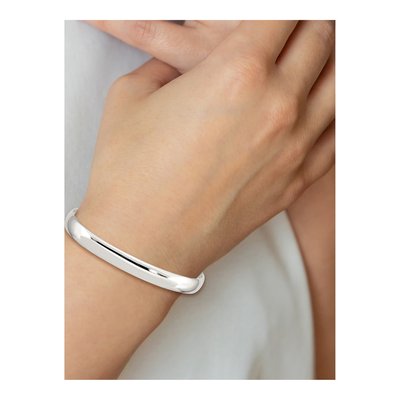 Sterling Silver Flexible Bangle Bracelet – view 5