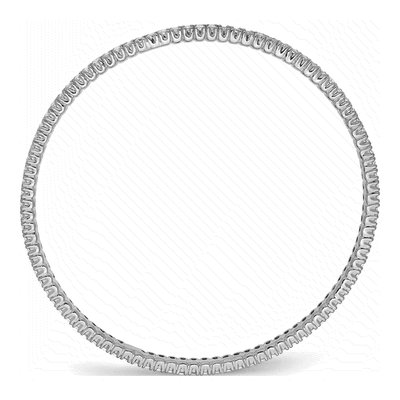 Sterling Silver CZ Bangle Bracelet – view 2