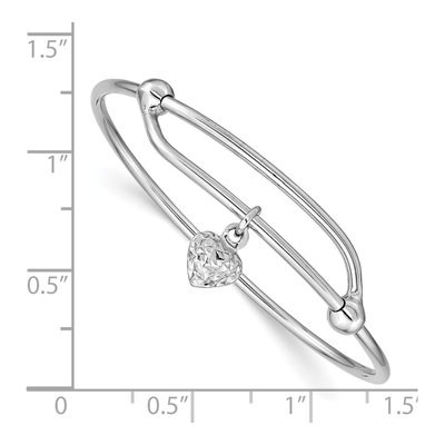 Sterling Silver Baby Bangle Bracelet – view 4