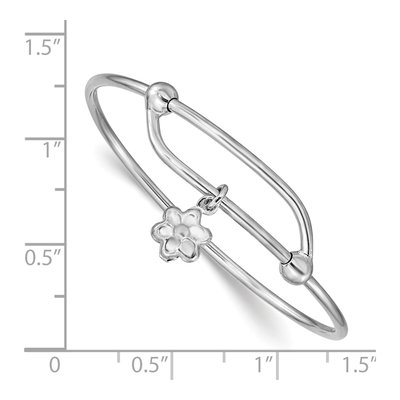 Sterling Silver Baby Bangle Bracelet – view 4