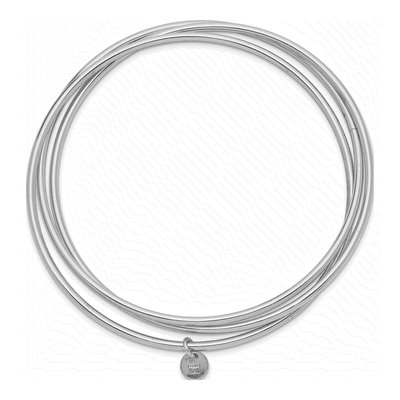 Sterling Silver Intertwined Bangle Bracelet – view 3