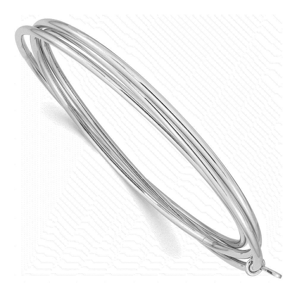 Sterling Silver Intertwined Bangle Bracelet