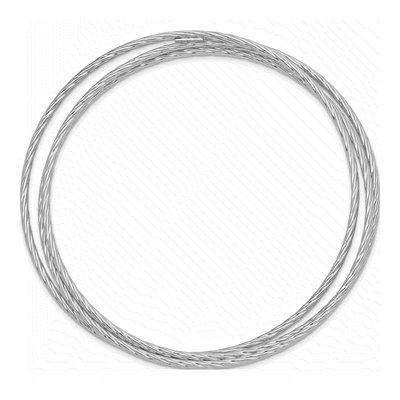 Sterling Silver Twisted Bangle Bracelet – view 2
