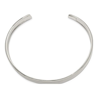 Sterling Silver Concave Cuff Bracelet – view 3
