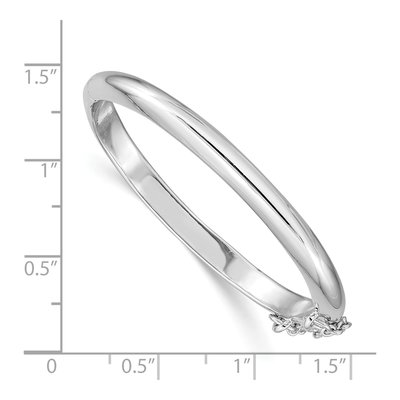 Sterling Silver Children's Bangle Bracelet – view 3