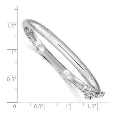 Sterling Silver Kids' Bangle Bracelet – view 4