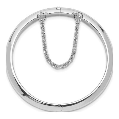 Sterling Silver Kids' Safety Hinged Bangle Bracelet – view 3