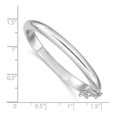 Sterling Silver Kids' Safety Hinged Bangle Bracelet – view 4