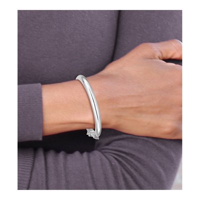 Sterling Silver Kids' Bangle Bracelet – view 5